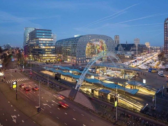 Markthal Rotterdam, Rotterdam, Hà Lan do MVRDV thiết kế và phát triển bởi Provast nhận đề cử cho Trung tâm mua sắm tốt nhất và giải thưởng đặc biệt của ban giám khảo.