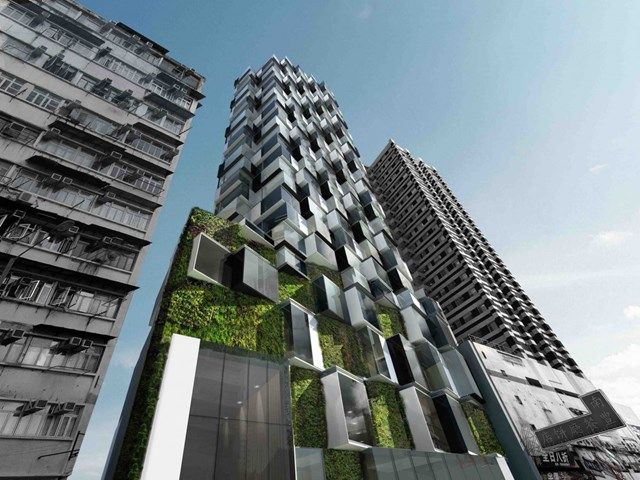 Mongkok Residence, Hồng Kông thiết kế bởi Aedas, phát triển bởi Good Standing (Hong Kong) Limited được đề cử cho Dự án Futura tốt nhất.
