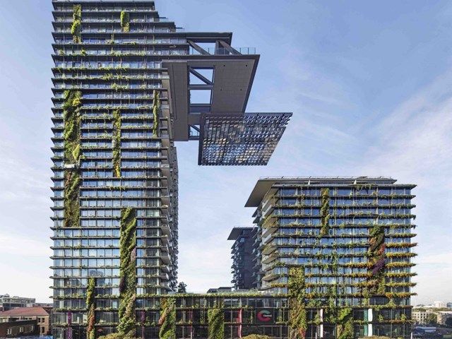 One Central Park, Sydney, Australia thiết kể bởi Ateliers Jean Nouvel và xây dựng bởi Frasers Property Australia, Sekisui House Australia nhận đề cử cho Kiến trúc xanh kết hợp chung cư mang tính cách mạng nhất.