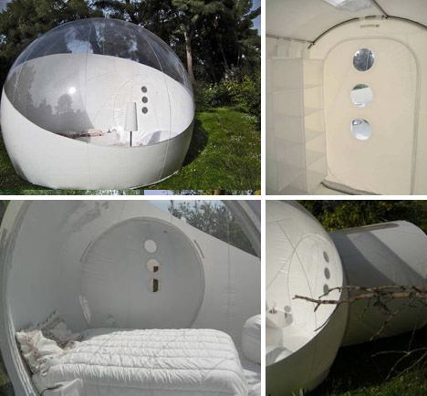 inflatable forest hotel rooms