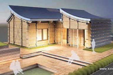 bamboo house design with solar panel 1