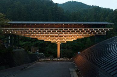 yusuhara wooden bridge museum by kengo kuma associates 01