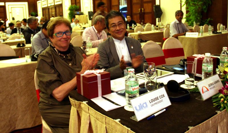 Chủ tịch Hội KTS Thế giới và Chủ tịch Hội Kiến trúc sư châu Á tại Arcasia 16 - Đà Nẵng
