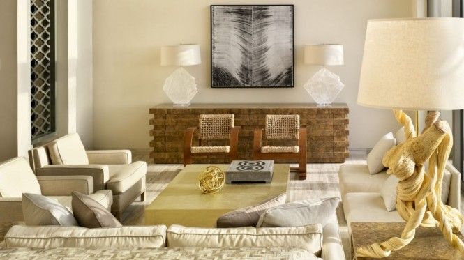 Chic neutral living room