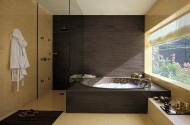 Black rose bathroom tile5