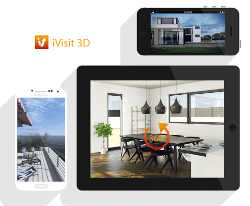 Ivisit 3D với ảnh panorama và đối tượng ảo (VR)