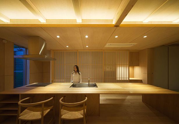 Bếp và phòng ăn Ảnh © Yousuke Harigane