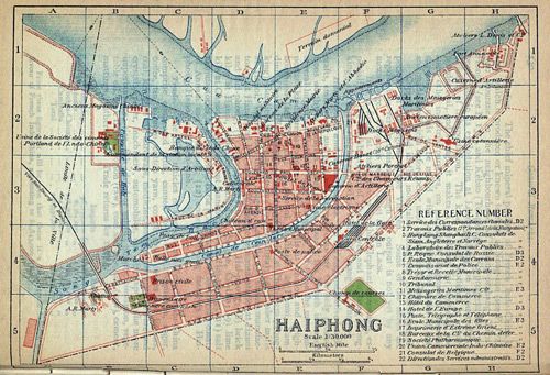 Bản đồ khu phố Pháp Hải Phòng năm 1926