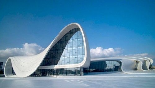 Công trình Trung tâm Văn hóa Heydar Aliyev của Zaha Hadid Ảnh do ban quản lý Trung tâm Văn hóa Heydar Aliyev cung cấp