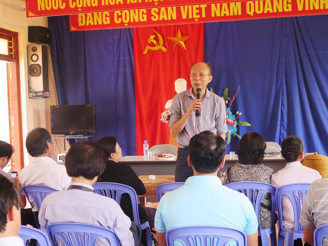KTS Nguyễn Quốc Thông rất xúc động khi quay trở lại nơi thành lập Hội Kiến trúc sư Việt Nam tiền thân là Đoàn Kiến trúc sư Việt Nam