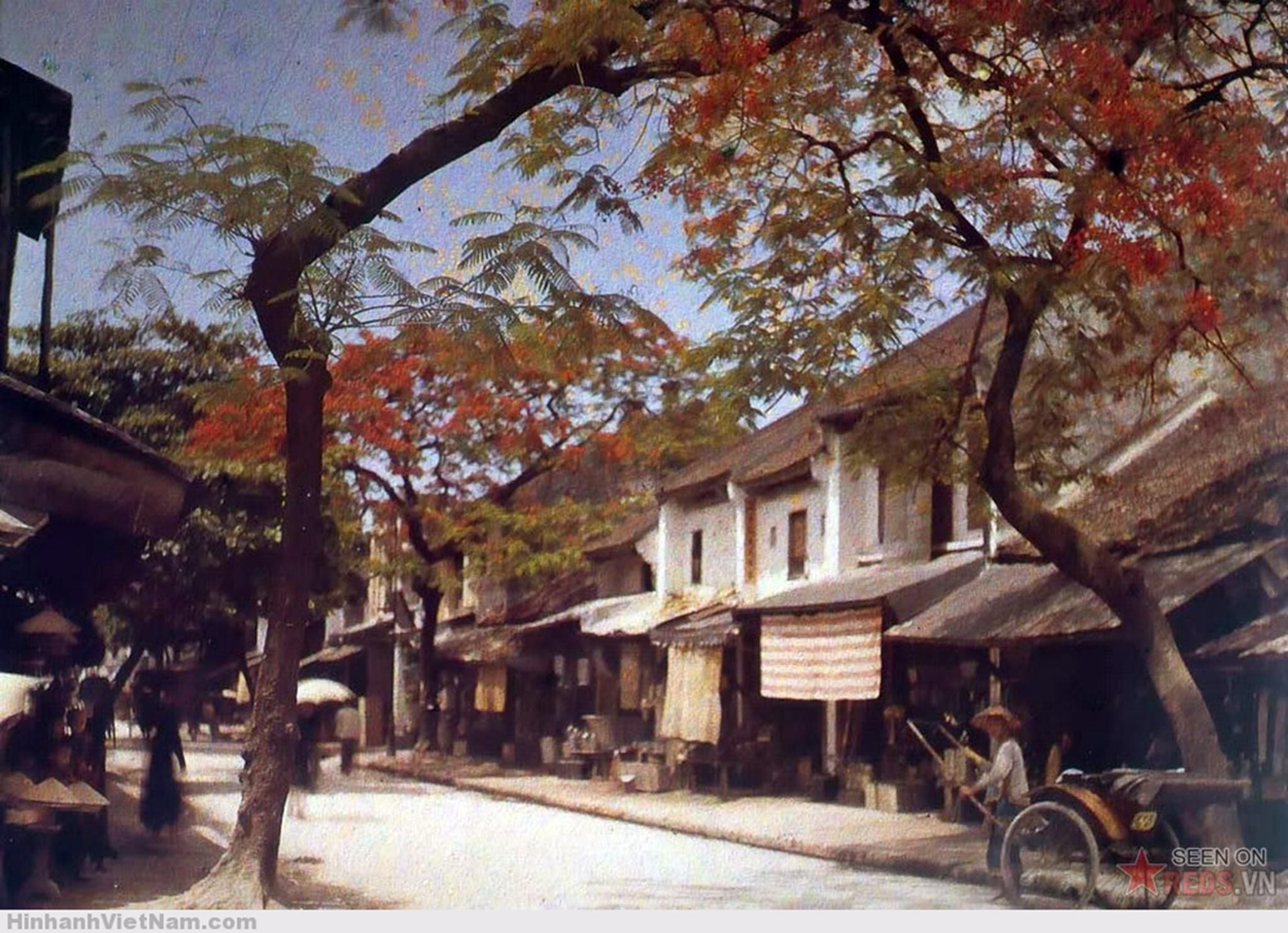 Phố Hàng Thiếc ở Hà Nội năm 1915.