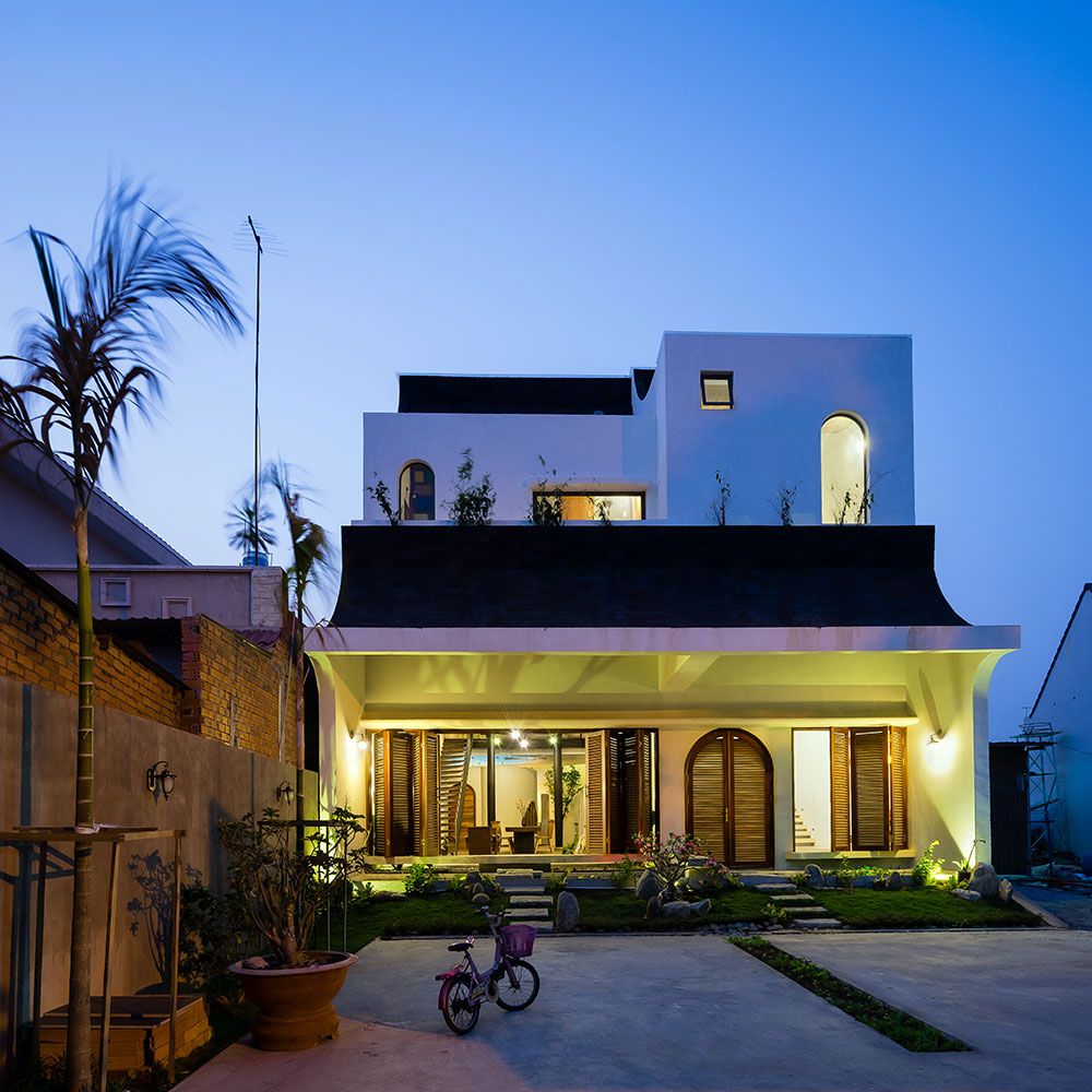 Thiết kế nhà bằng chất liệu kỷ niệm  hội kiến trúc sư việt nam