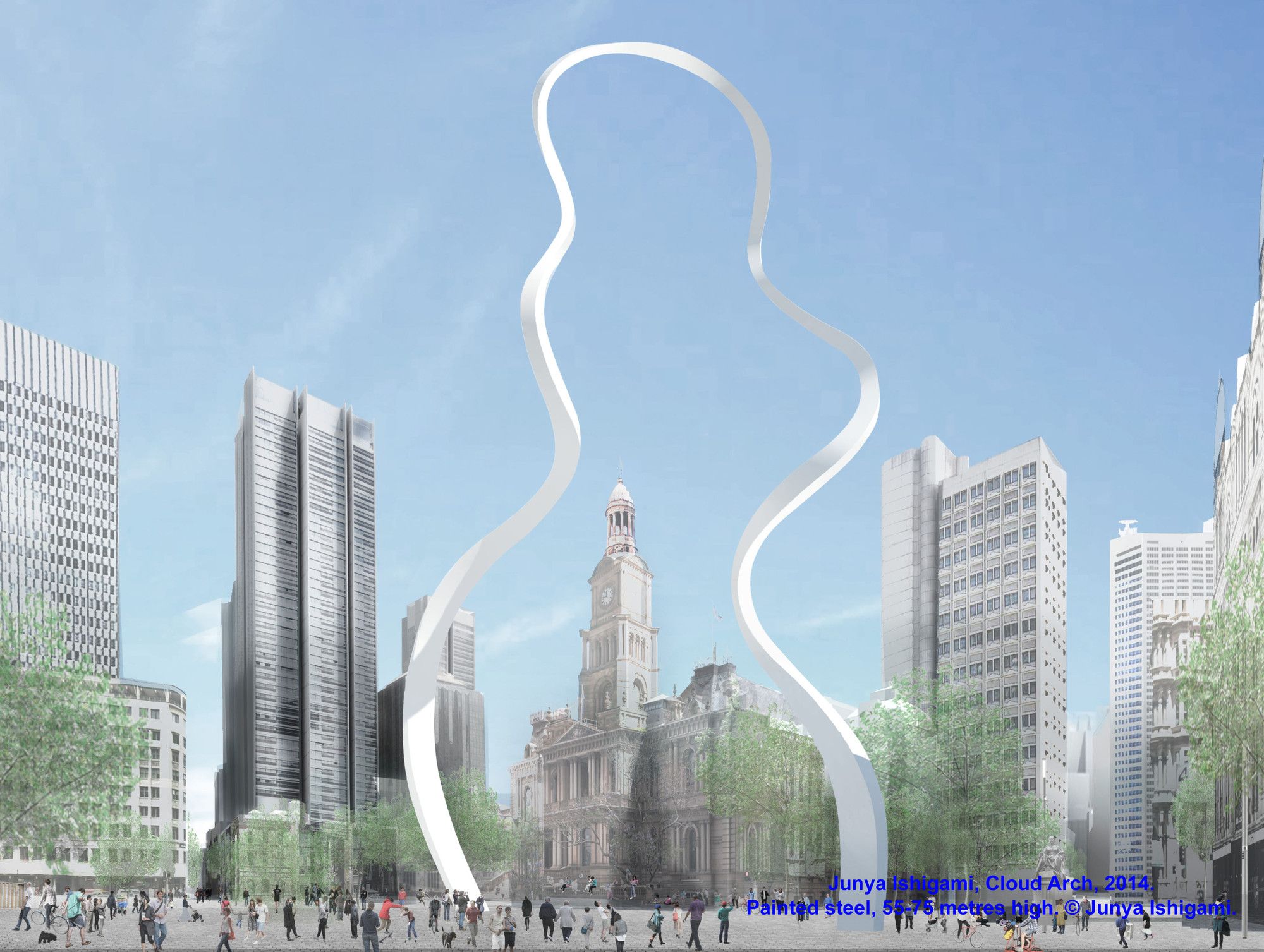 IMAGE City Centre Public Art Cloud Arch by Junya Ishigami