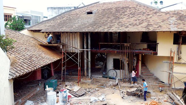 Căn nhà mới của KTS. Nguyễn Hòa Hiệp sử dụng nhiều “phế liệu” từ Ba Son