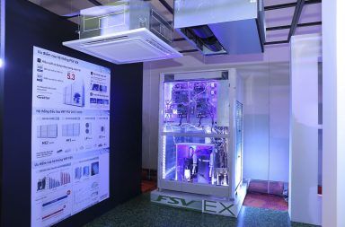 Hinh 3 Hệ thống điều hòa VRF Panasonic được trưng bày tại hội thảo