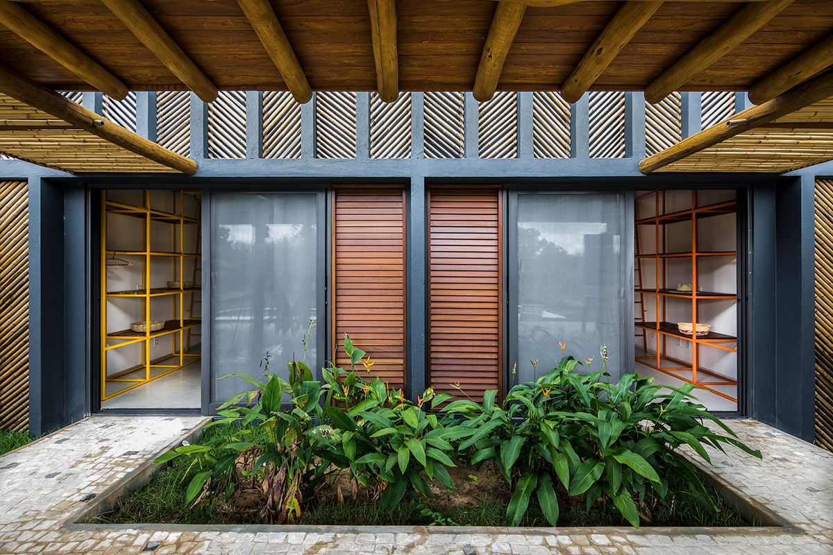 Vilela Florez Hoạ tiết xương cá cho kiến trúc của Bamboo House 14