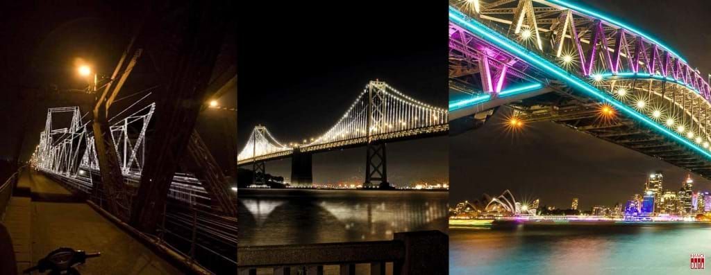 Cây cầu hơn 100 năm tuổi được "xây" lại bằng... ánh sáng