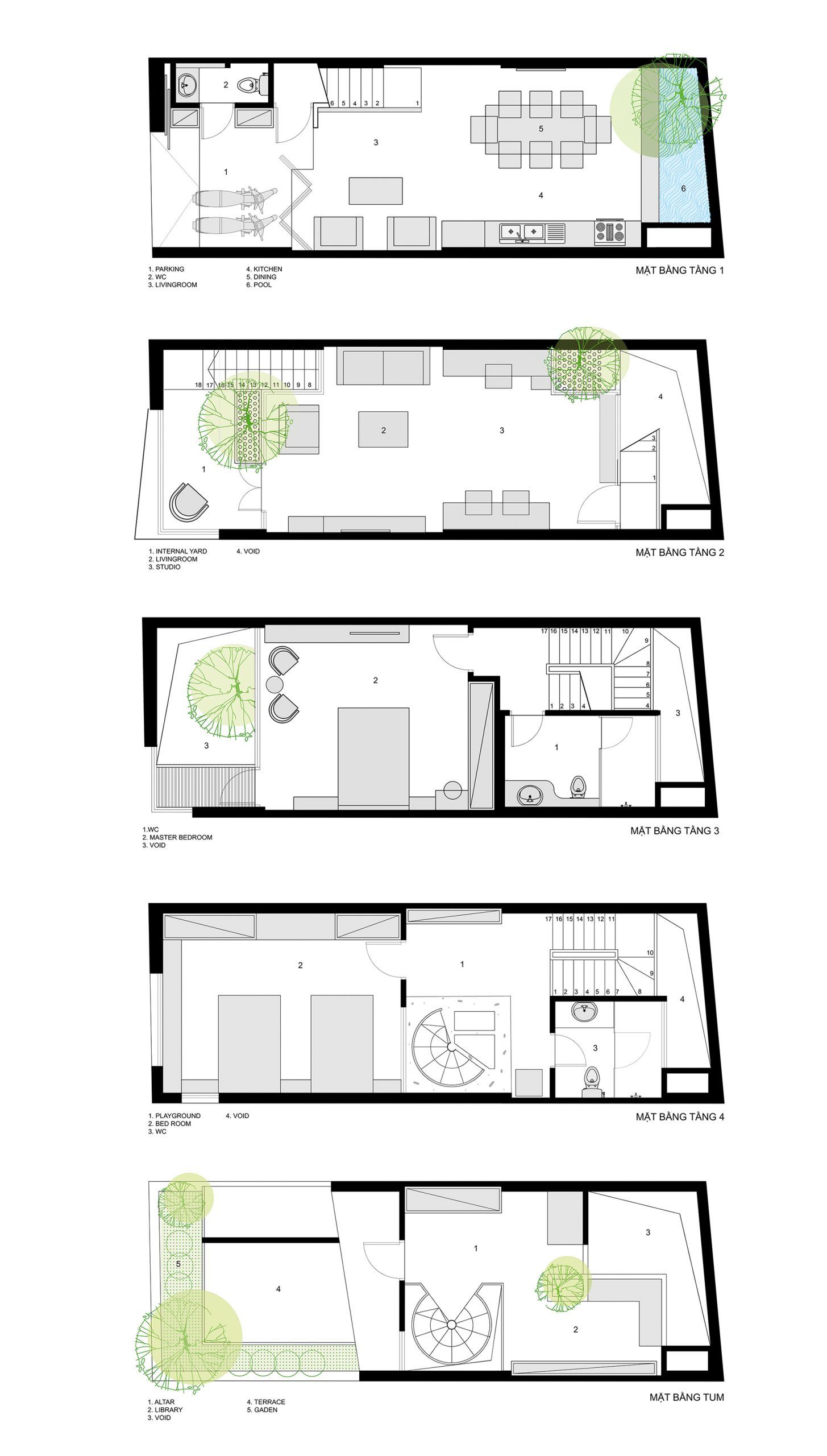 (cutting) EDGE house - Nhà vát góc trong ngõ nhỏ | ACCESS design lab