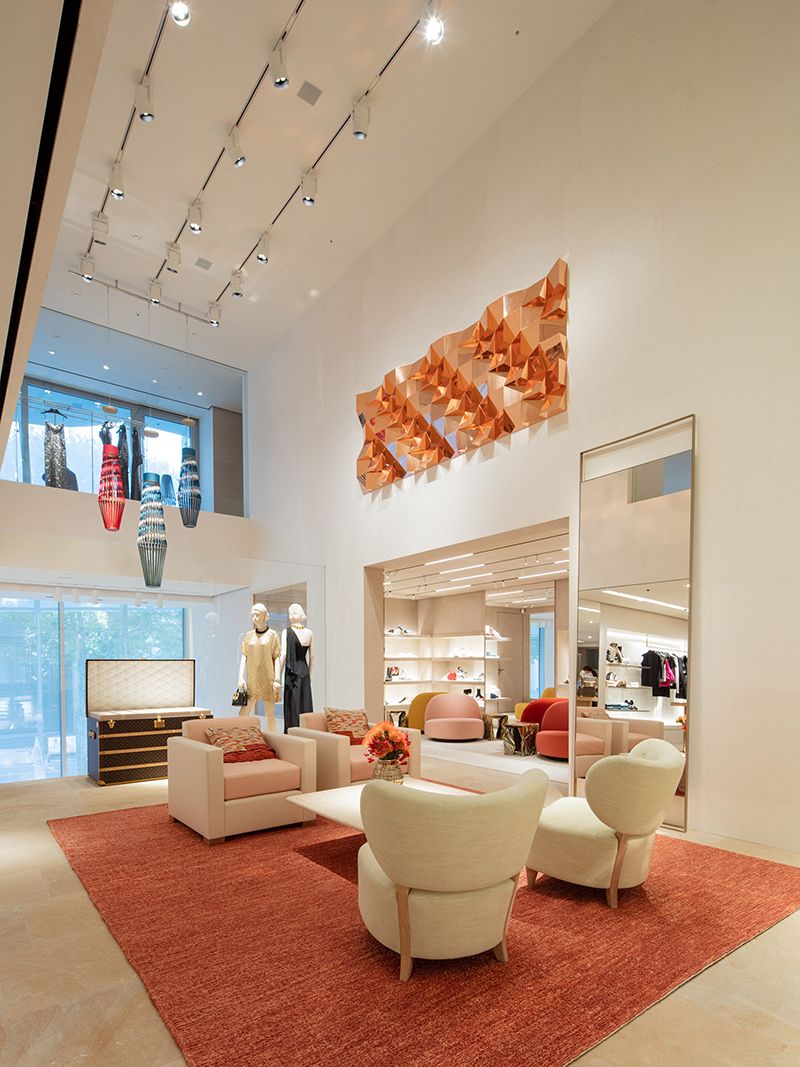 Louis Vuitton, Frank Gehry, thiết kế cửa hàng thời trang