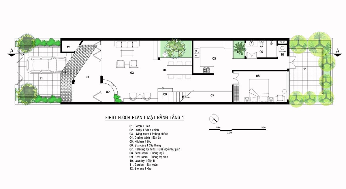PLAN 1 - Khe house - Ngôi nhà của hoài niệm về một Hội An xưa | K.A.N Studio