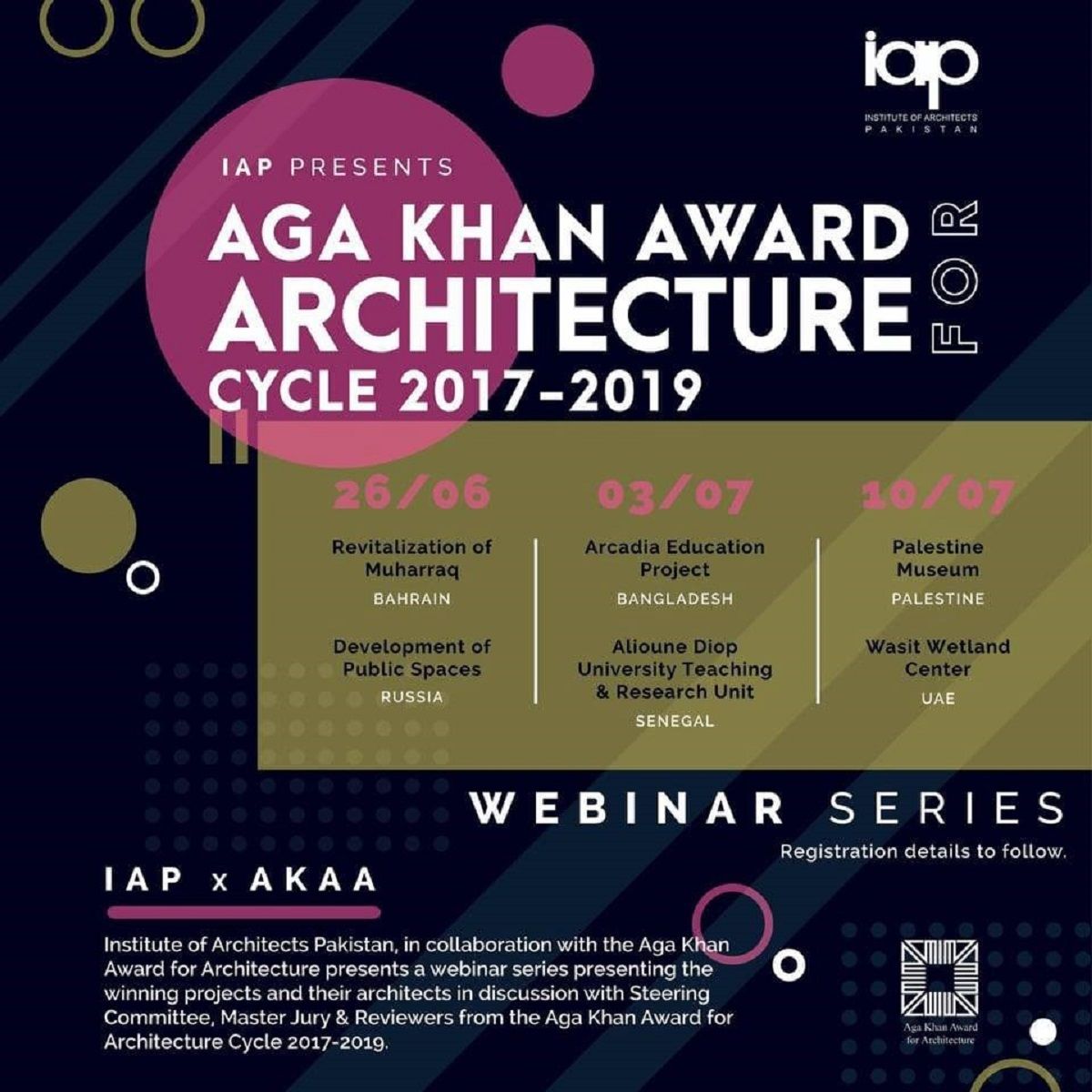 Aga Khan Award Architecture Cycle 2017-2019 – Giải thưởng kiến trúc Hồi Giáo danh giá sẽ được tổ chức trực tuyến trên nền tảng Zoom Meeting