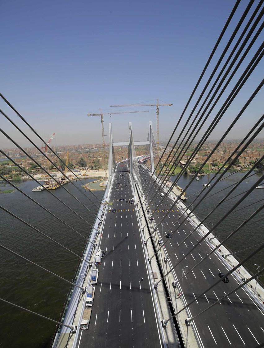 Cầu treo rộng nhất thế giới Rod al-Farag Axis – bước đột phá trong xây dựng của Ai Cập