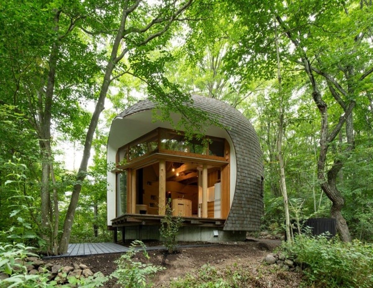 Shell House Japan – Ngôn ngữ của núi rừng