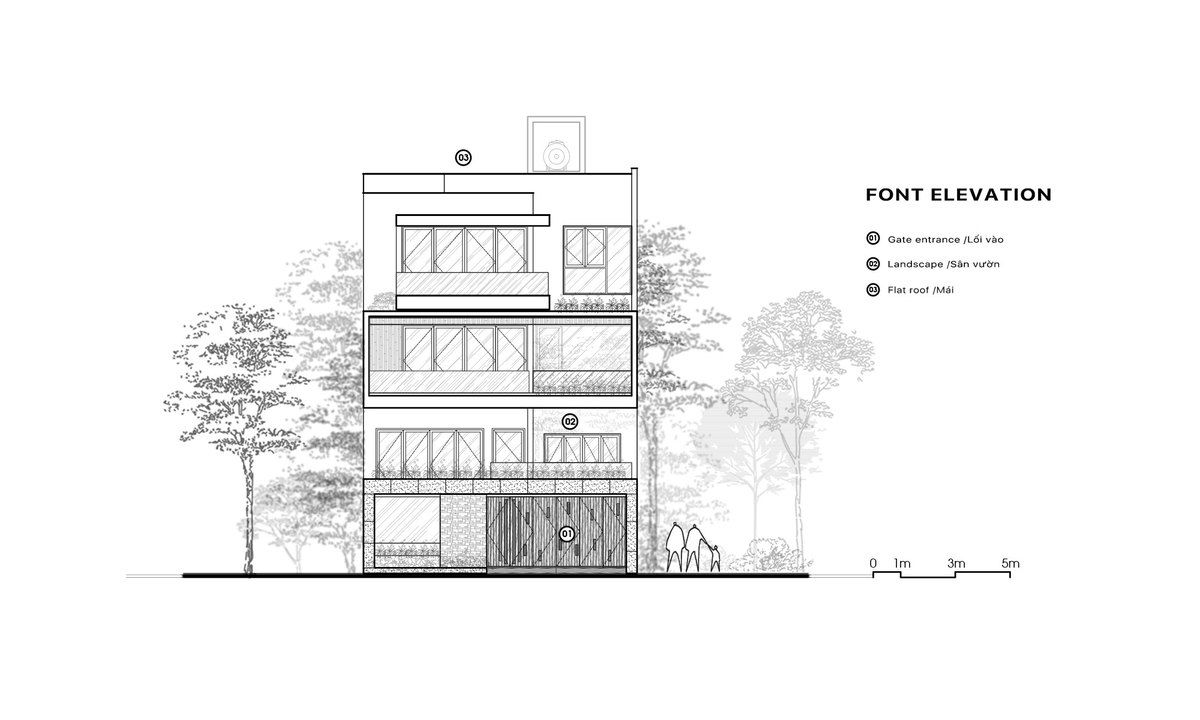 The Sunrise House – Không gian sống xanh chan hòa với thiên nhiên | AVA architects