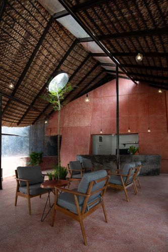 MODANO coffee - Độc đáo quán cà phê với mái “lơ lửng” trên khung thép mảnh I AD+studio