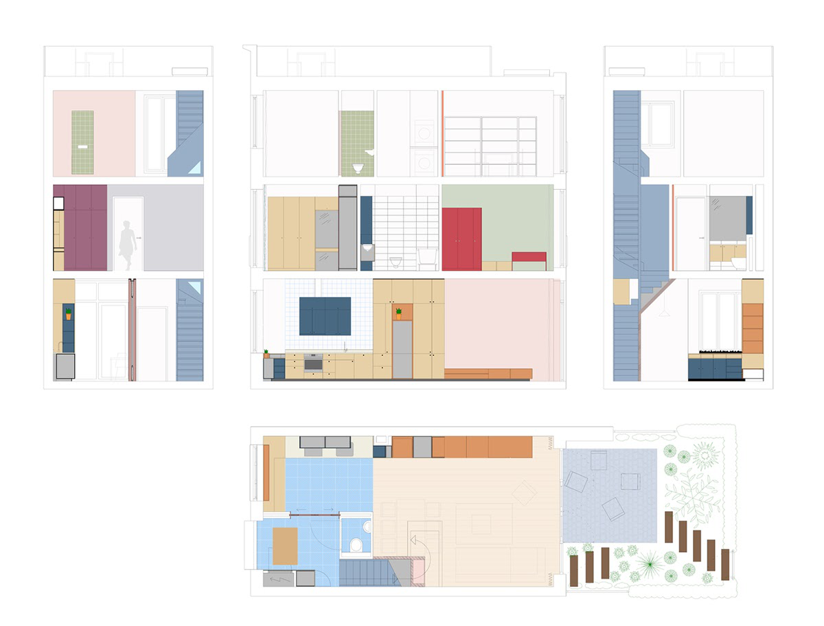 Work Home Play Home: Lời kể của sắc màu trong không gian đa chức năng