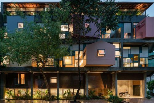 Dai An Apartment – Những khối hộp bungalow đa sắc màu | H.2 Architects