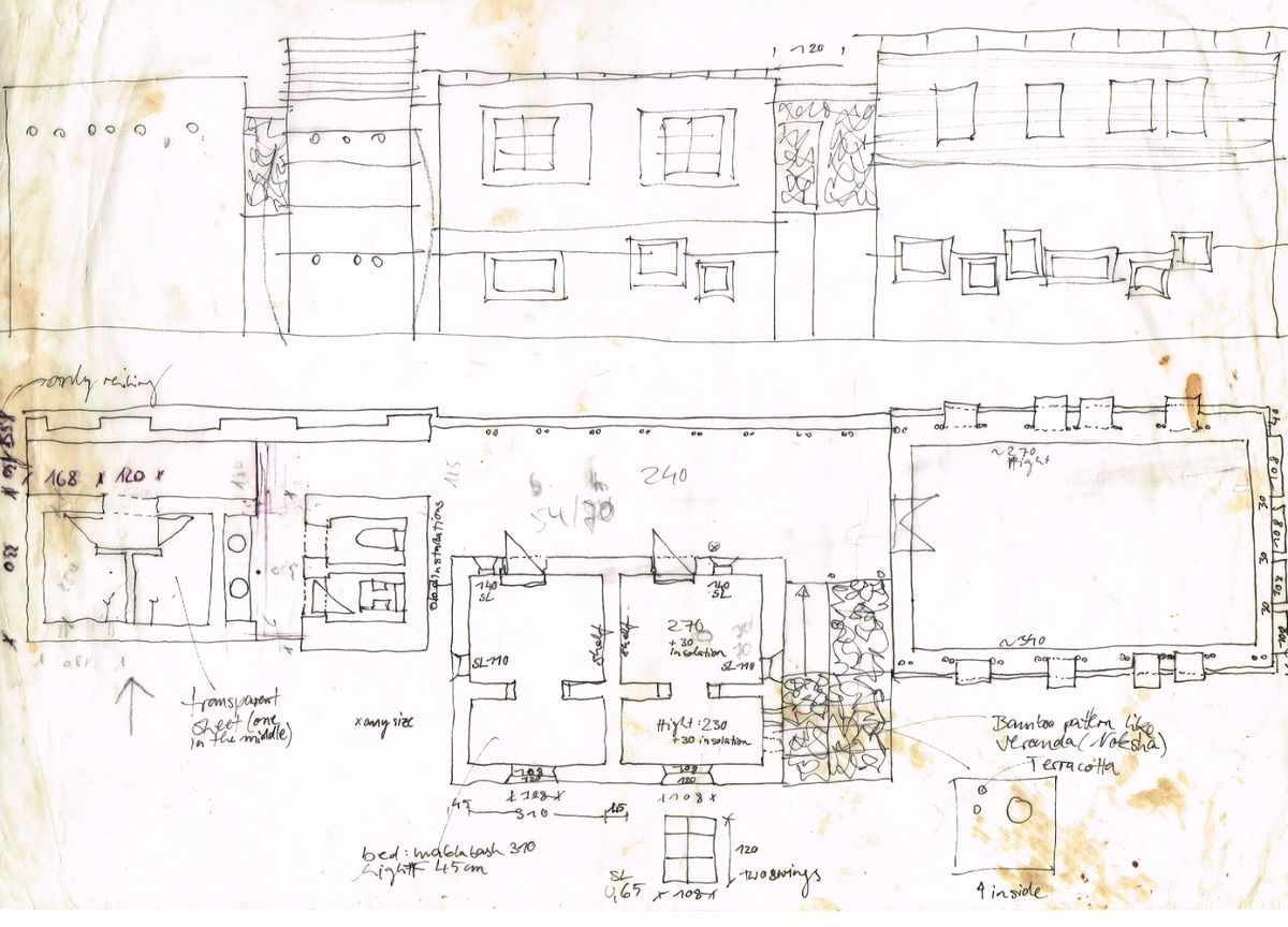 construction sketches plan