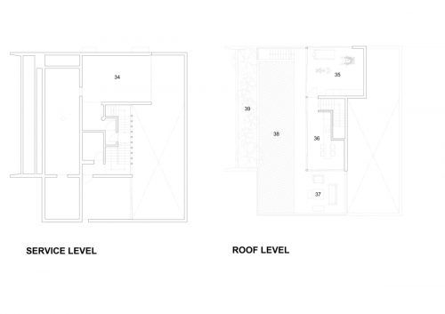 Service and Roof Plan