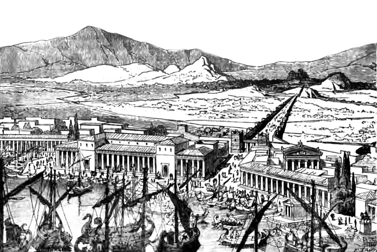 The Piraeus and the Long Walls of Athens