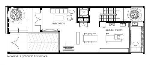 Ground Floor Plan Lacasa Villa