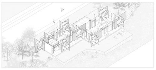 图14 建筑轴测图 © 植田建筑工作室