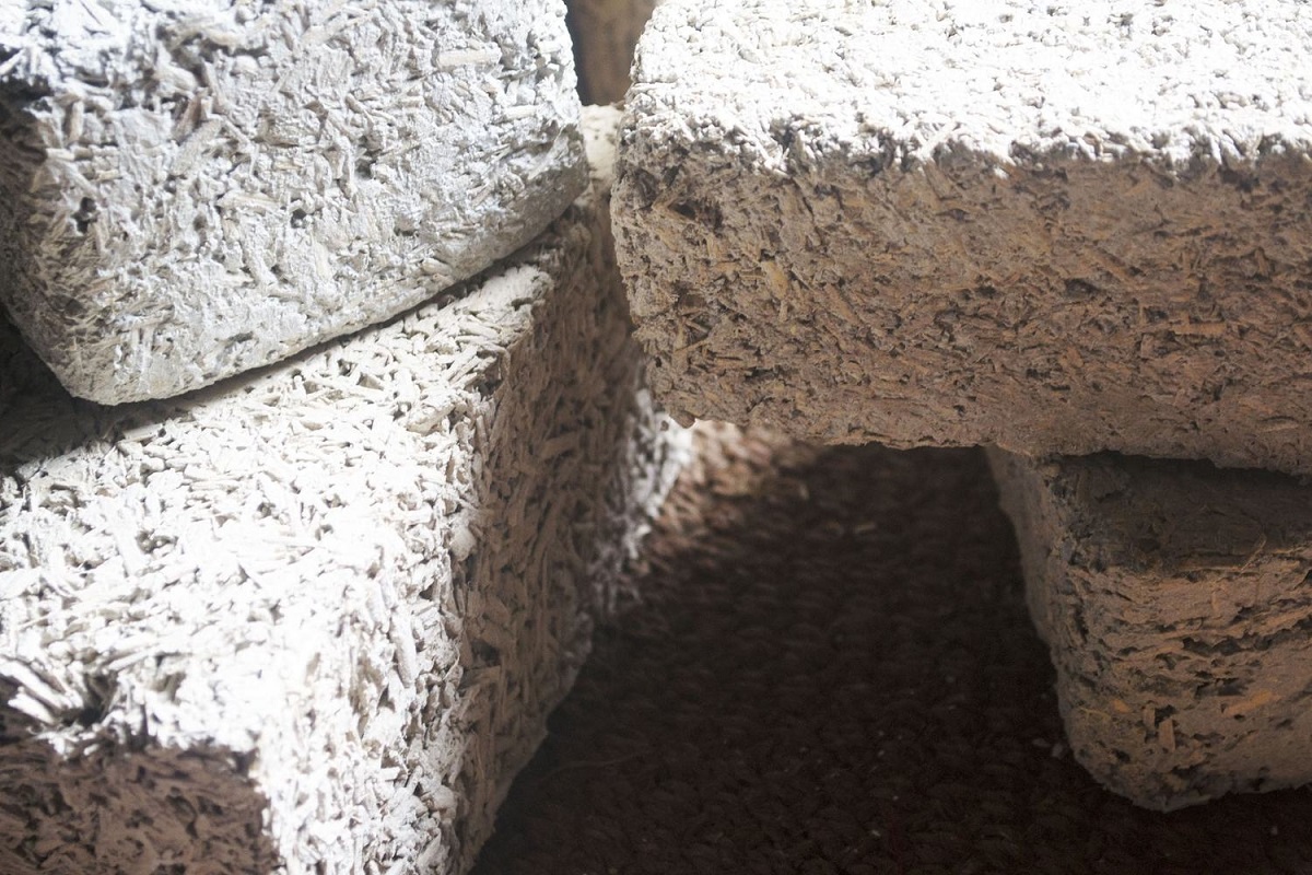 Khối Hempcrete. (Ảnh: kienviet.net)