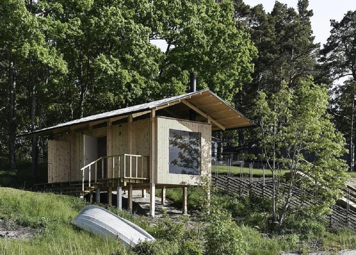 Thiết kế nhà tắm hơi: Những ví dụ về kiến trúc gỗ quy mô nhỏ