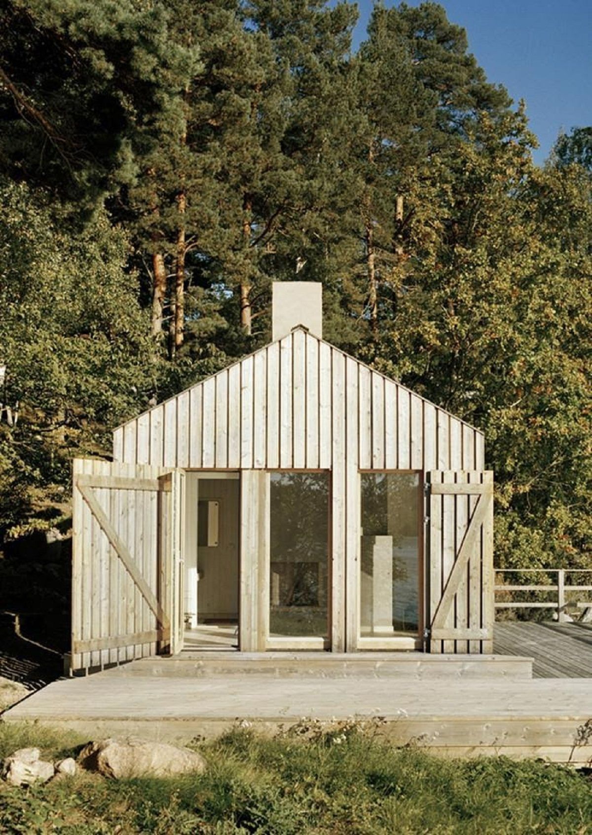 Thiết kế nhà tắm hơi: Những ví dụ về kiến trúc gỗ quy mô nhỏ