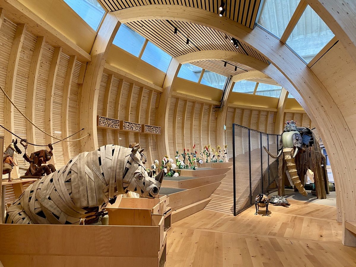 Con tàu huyền thoại Noah được tái hiện trong khu vui chơi trẻ em tại Bảo tàng Berlin