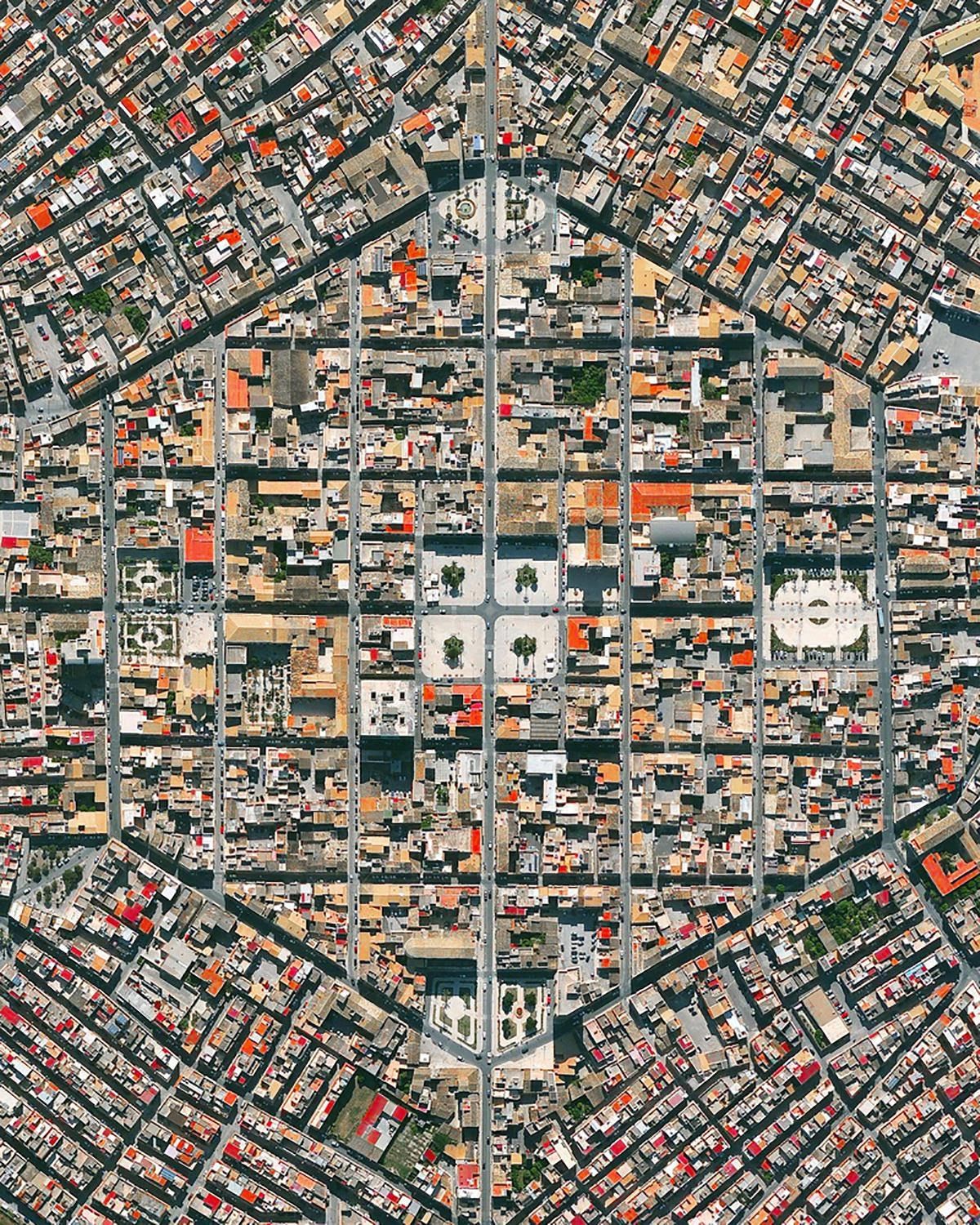 Một số kiểu quy hoạch đô thị và khu vực công cộng nhìn từ trên cao