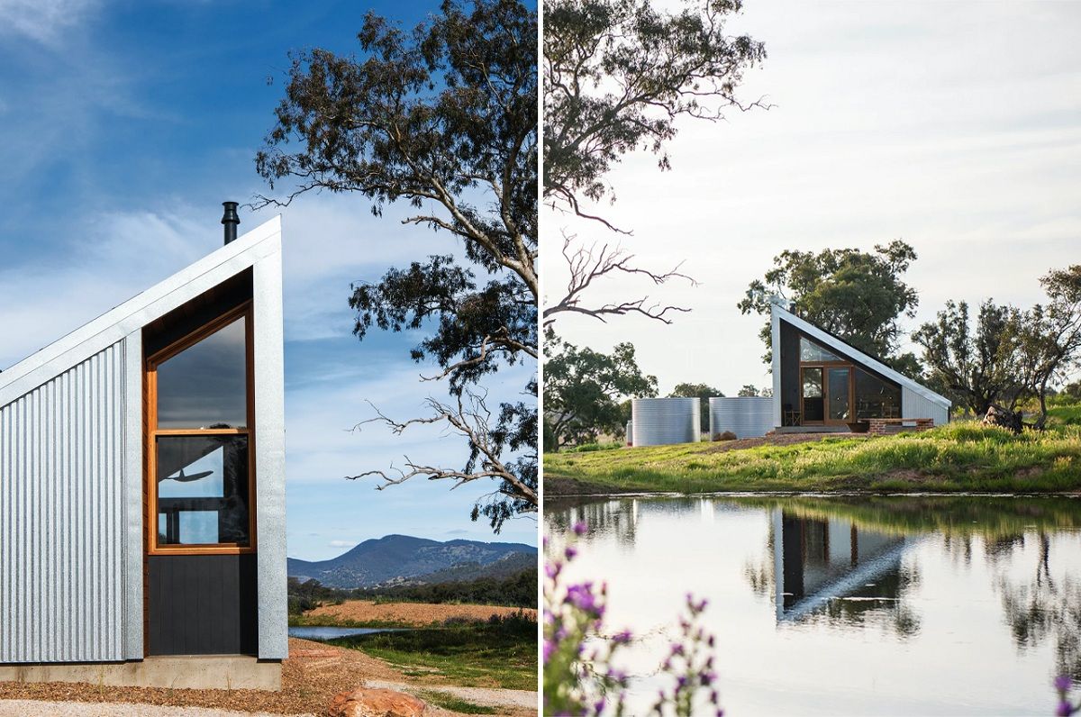 Căn nhà 40 m2 sử dụng vật liệu tái chế và pin mặt trời