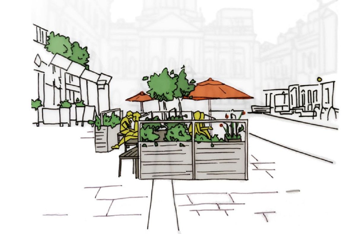 Arup thiết kế các bãi đậu xe giúp các nhà hàng của Liverpool mở cửa trở lại giữa giãn cách xã hội 
