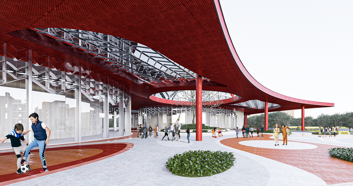 Phương án giải Nhất cuộc thi Thiết kế kiến trúc cảnh quan khu vực nhà văn hóa thiếu nhi tỉnh Khánh Hòa
