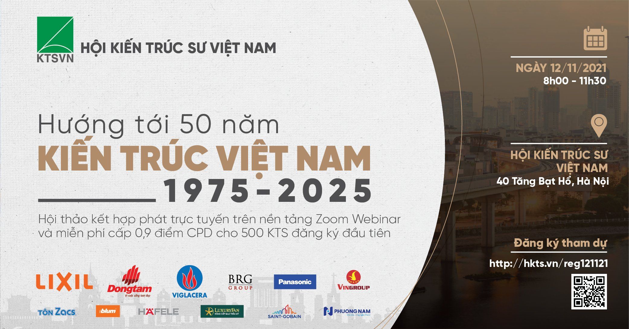 Hội thảo "Hướng tới 50 năm Kiến trúc Việt Nam 1975 - 2025" - Một trong những chương trình trọng tâm của Hội KTS Việt Nam khóa X
