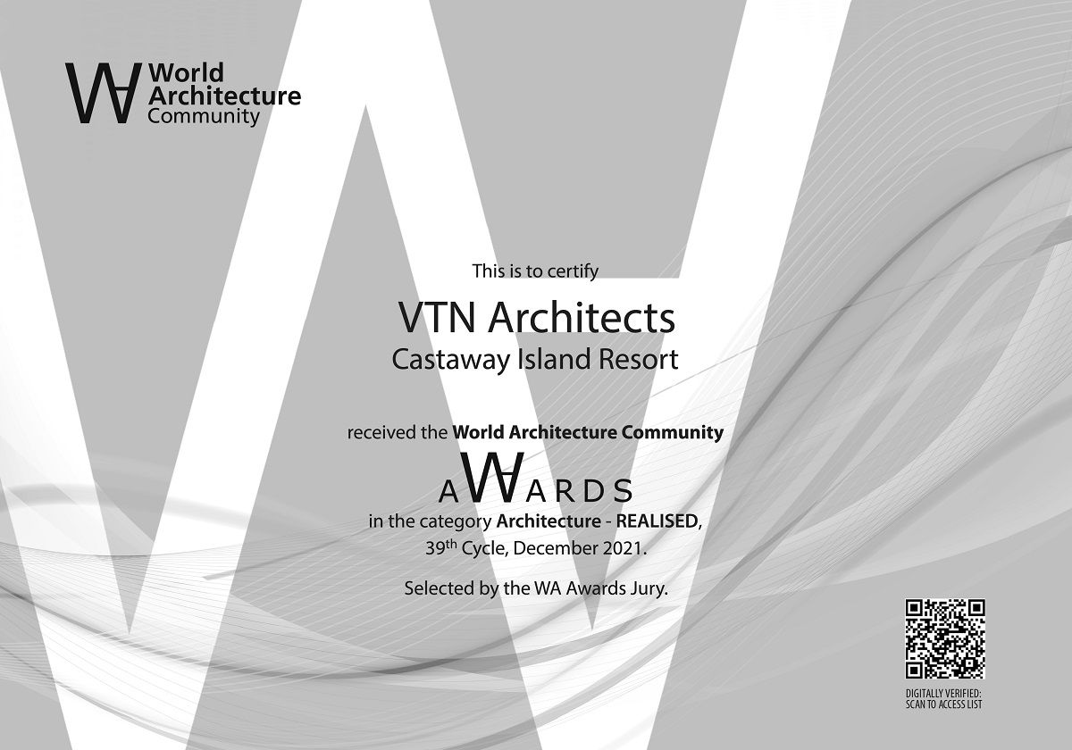 2 công trình của VTN Architects giành chiến thắng tại World Architecture Awards lần thứ 39